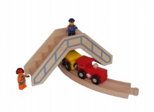 Brücke zur Holzbahn Holzspielzeug