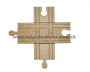 Gleisknoten Kreuzung für die Holzeisnebahn
